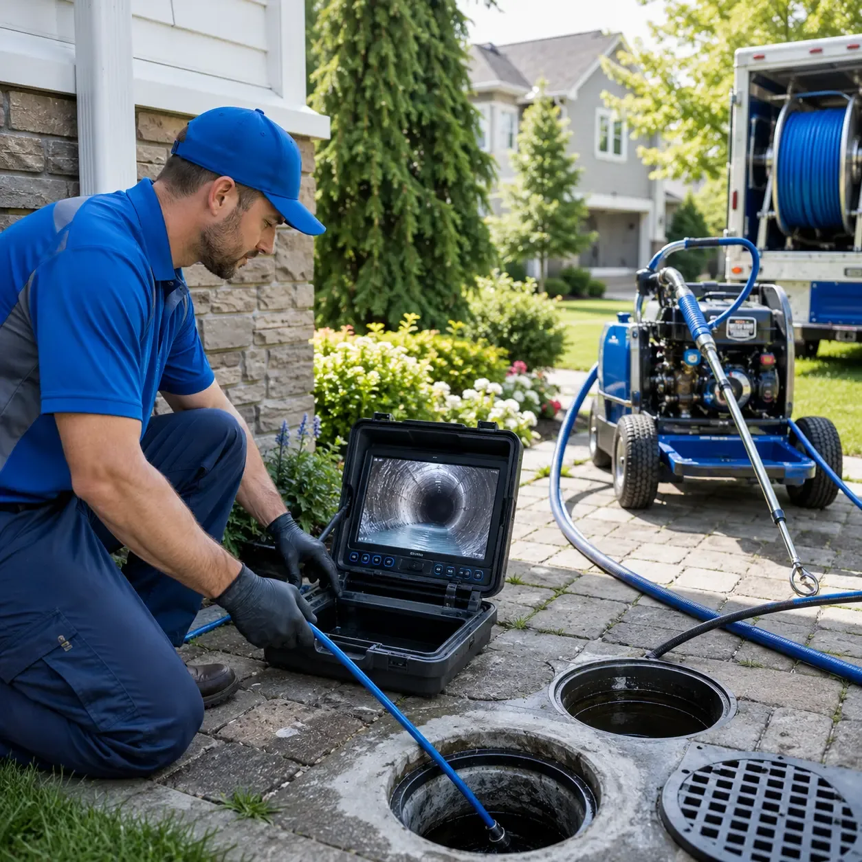 Outdoor drain cleaning professionals serving Hermon, NY