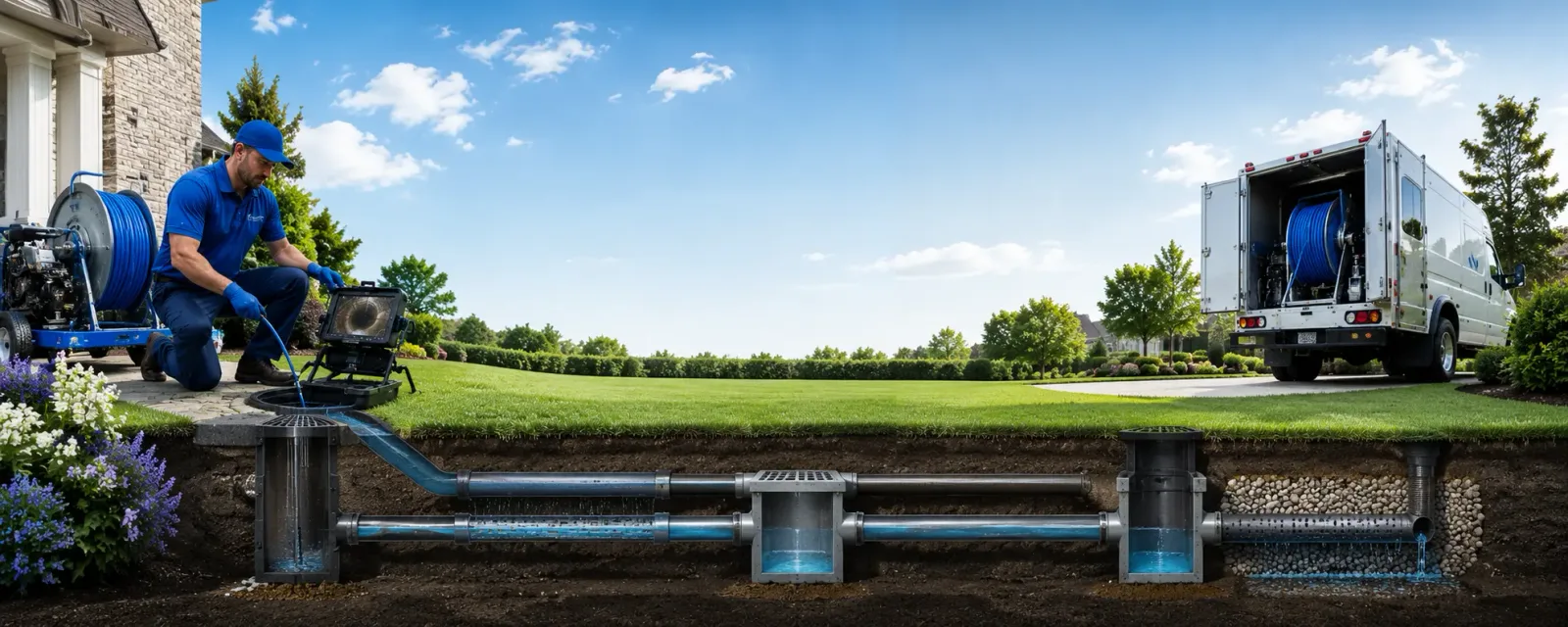 Outdoor drain cleaning information for Hermon, NY